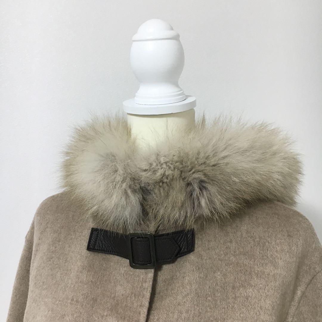 美品 定価45万円 FOXEY フォクシー カシミヤ100% ファー コート - メルカリ