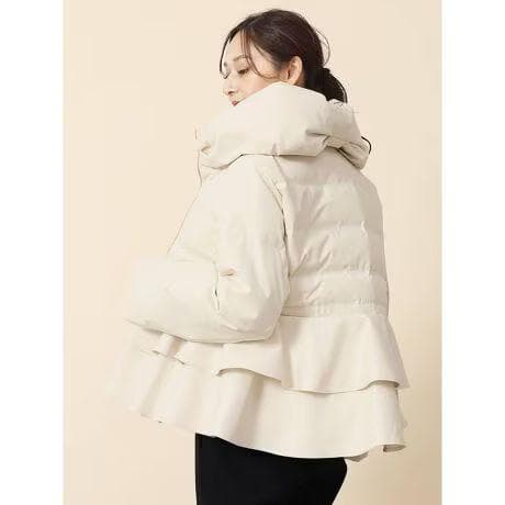 即納！完売品 定価34,000円 新品 フェンネル フレアペプラムダウン