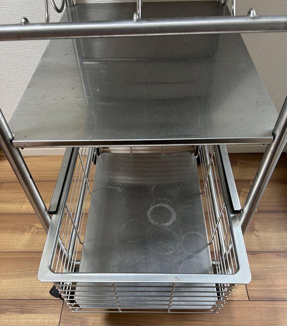 直接取引可】 廃盤品 IKEA ステンレス製 キッチンワゴン - メルカリ