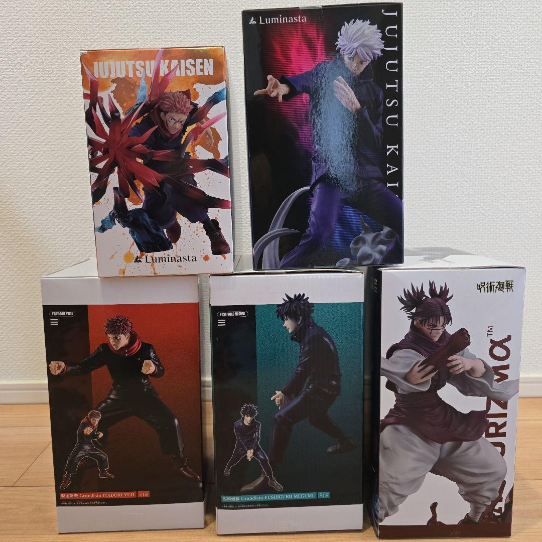 呪術廻戦フィギュア 5体セット～虎杖悠仁、五条悟、伏黒恵、脹相
