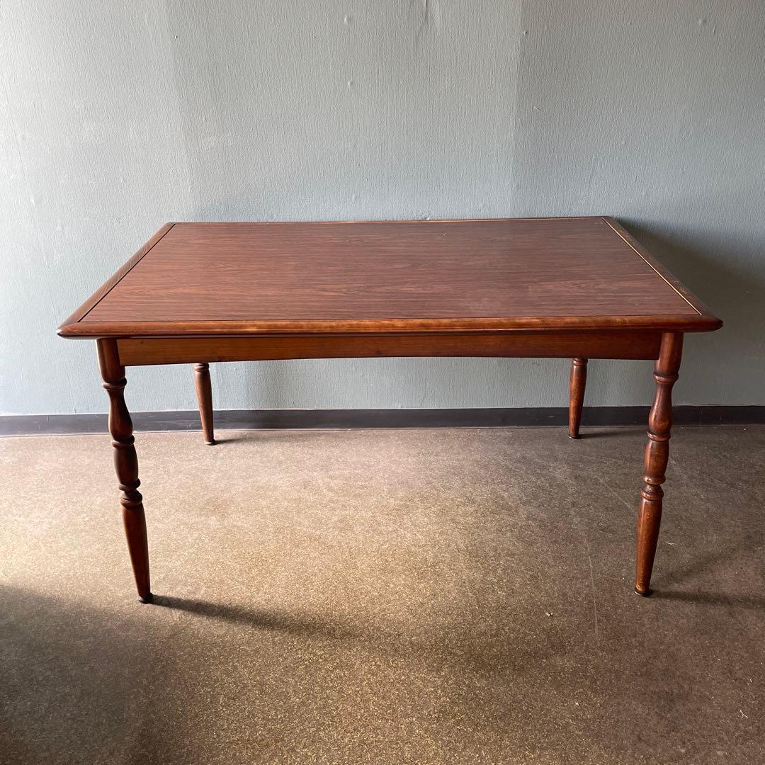 飛騨産業 キツツキ 赤ロゴ ダイニングテーブル 昭和レトロ - メルカリ