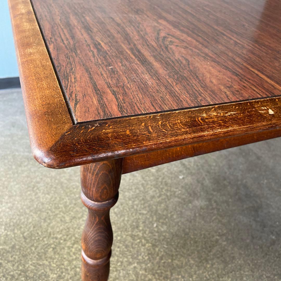 飛騨産業 キツツキ 赤ロゴ ダイニングテーブル 昭和レトロ - メルカリ