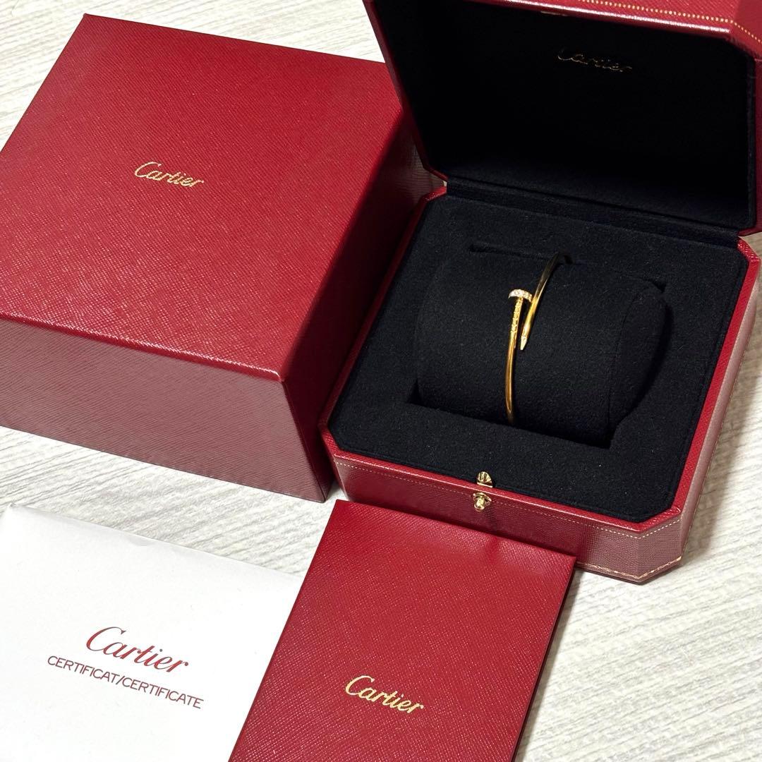 Cartier カルティエ　ジュストアンクルブレスレット YG ダイヤモンド CARTIER/カルティエ】 ジュストアンクル ダイヤモンド ブレスレット
