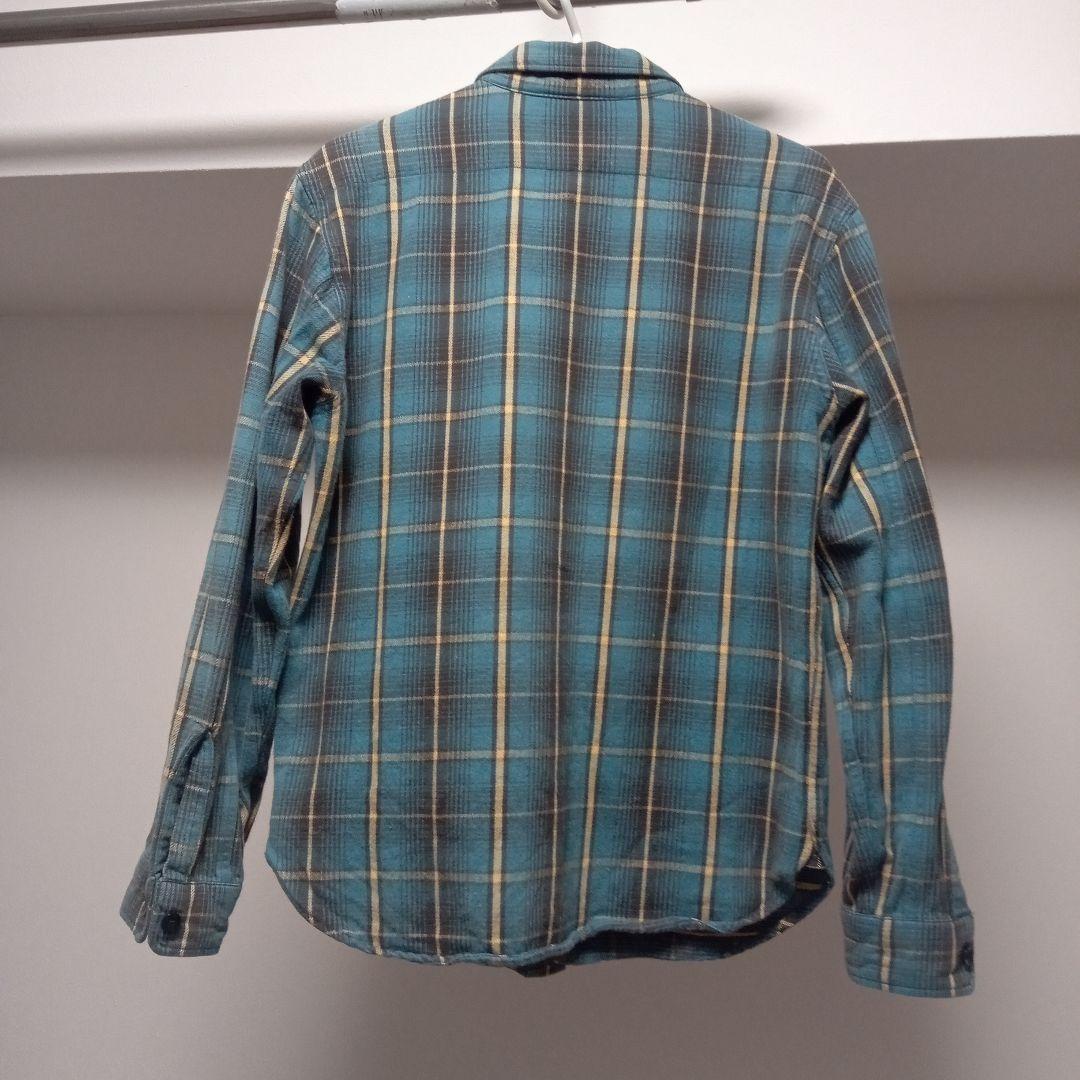 Tenderloin 青系チェック ネルシャツ XS ターコイズ - メルカリ