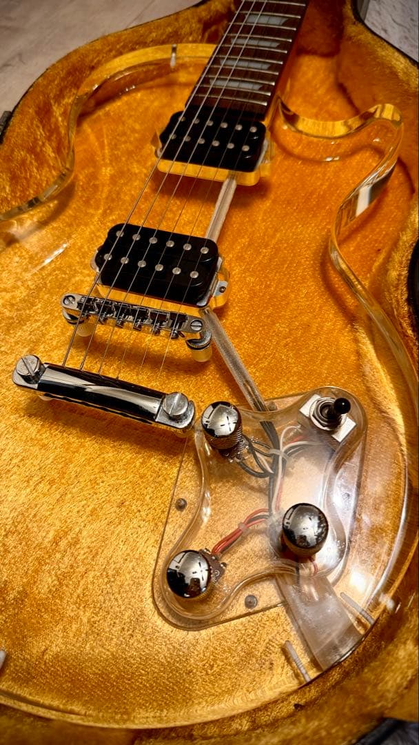 レア・透明】アクリルレスポール - メルカリ