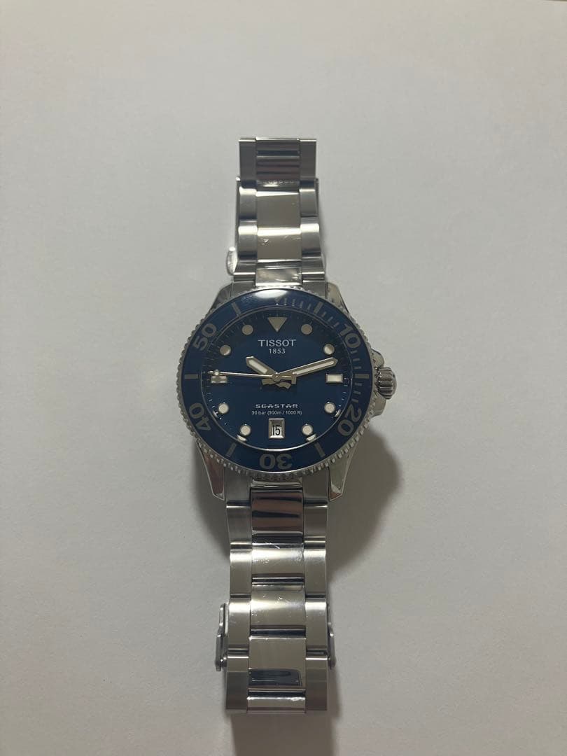 極美品】ティソ Tissot Seastar シースター36mm ネイビー - メルカリ