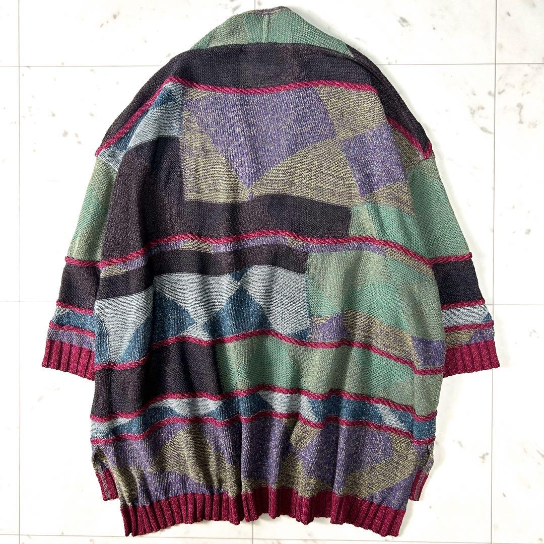 美品＊佐藤繊維 M&KYOKO エムアンドキョウコ サマーニット 半袖 マルチ