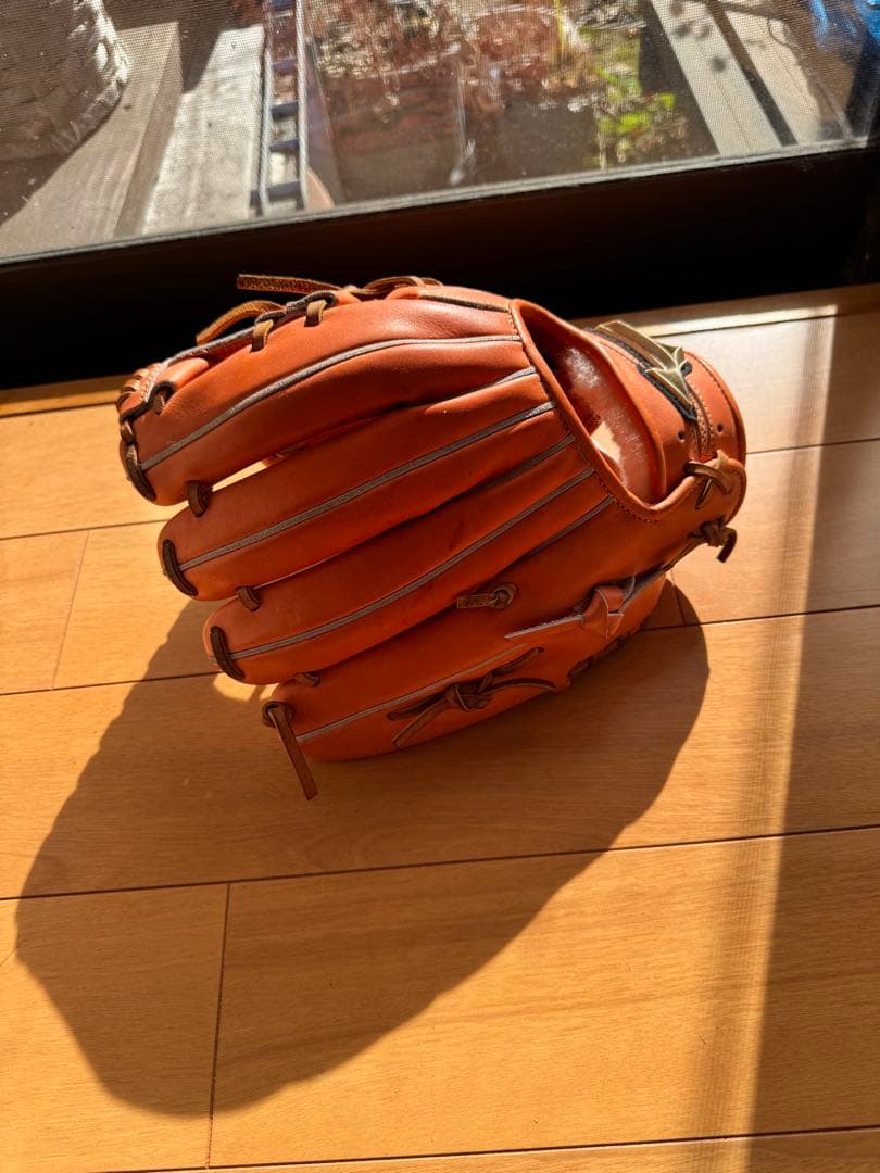 Globali 硬式グローブ オレンジ 5本指 - グローブ最 安値