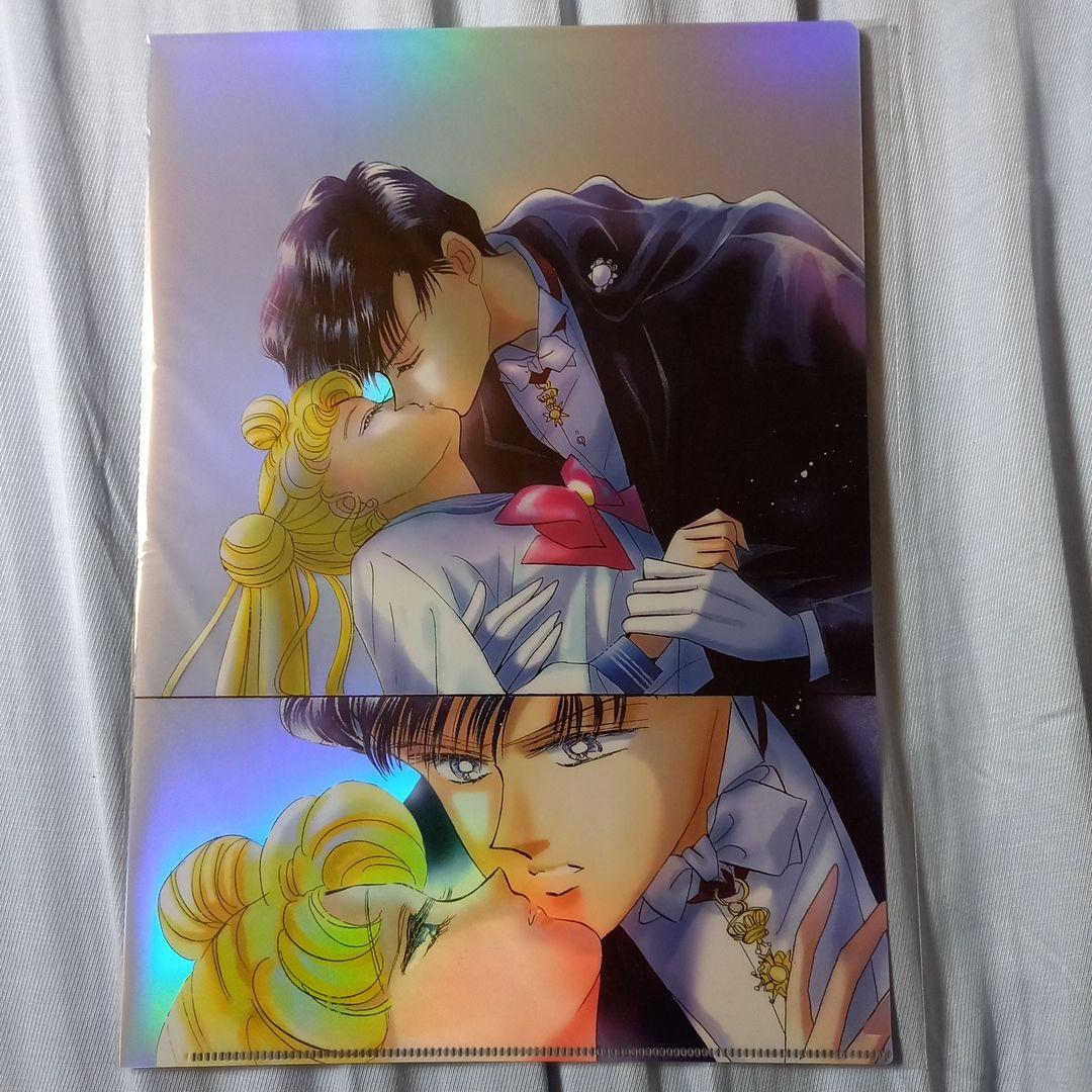 セーラームーンカフェ オーロラクリアファイル うさぎ&衛 5種 未開封