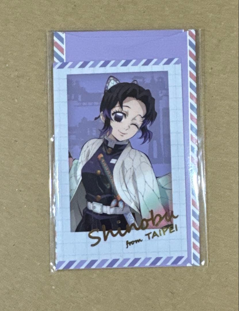 鬼滅の刃 ダイニング お楽しみくじ WTチェキ風ブロマイド 胡蝶しのぶ