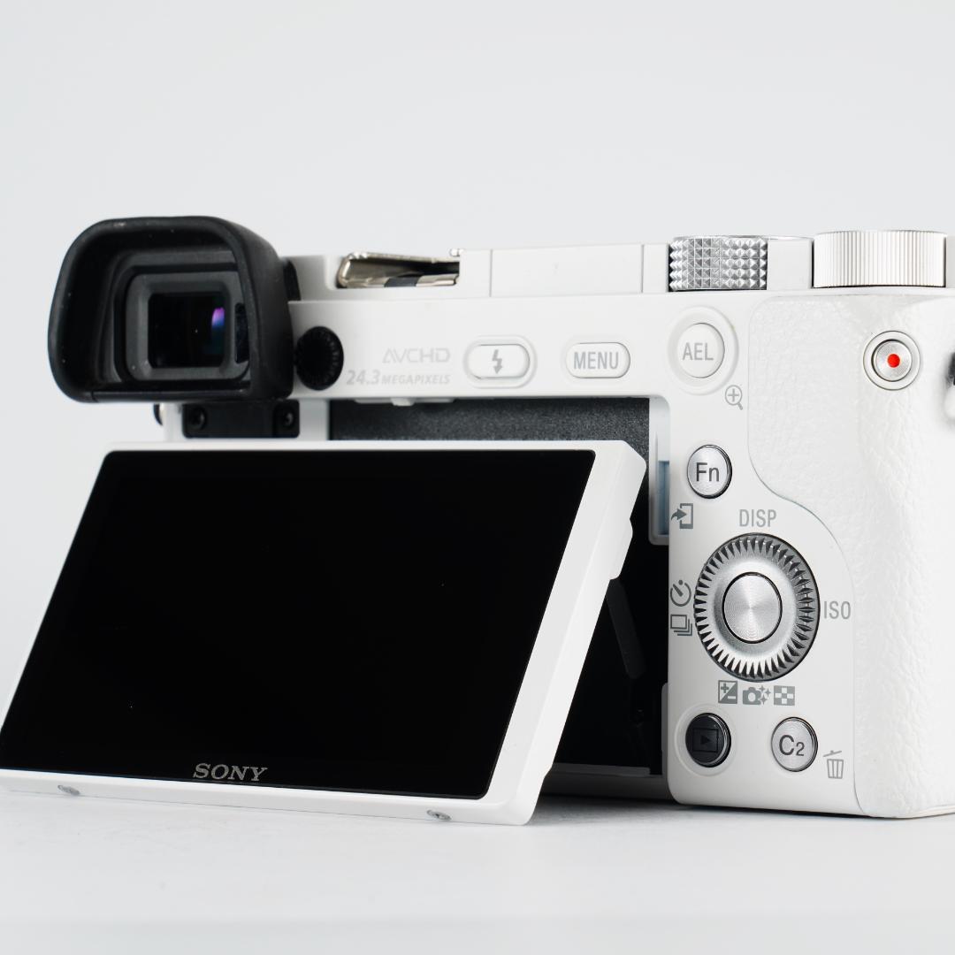 希少なホワイト/極美品α6000完全セット/制限解除済/即撮影可/初心者最適