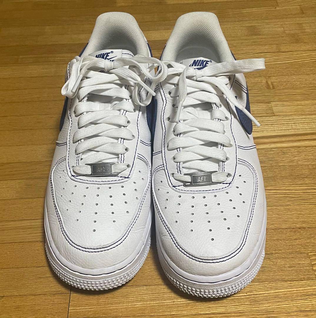 【26.5cm】ナイキ エアフォース1 ロー \"ブルーステッチ\"