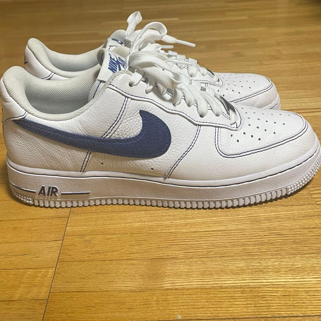 【26.5cm】ナイキ エアフォース1 ロー \"ブルーステッチ\"