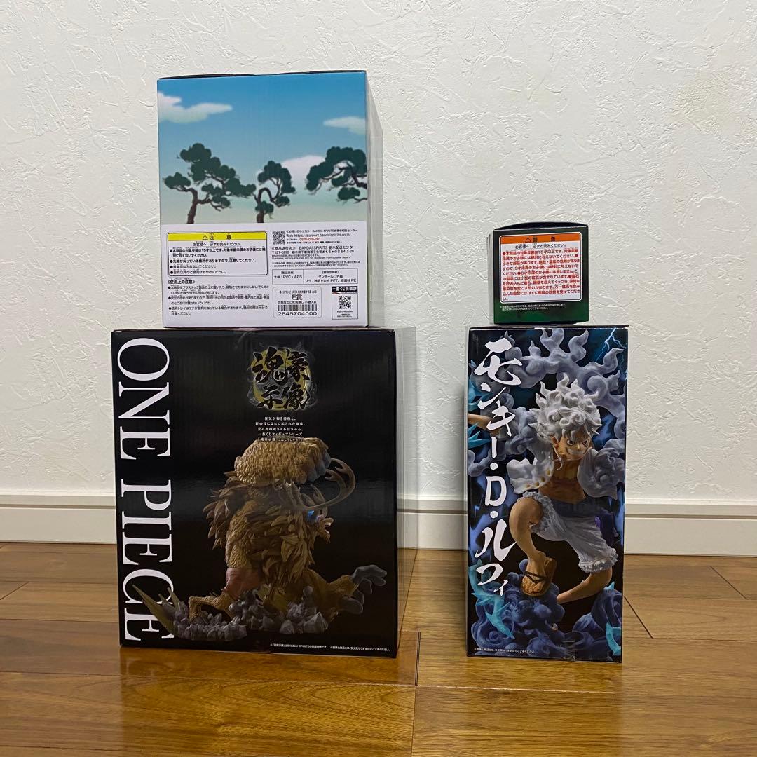 ワンピースEX 一番くじ 5点セット フィギュア ヘッドマグネット 小物入れ