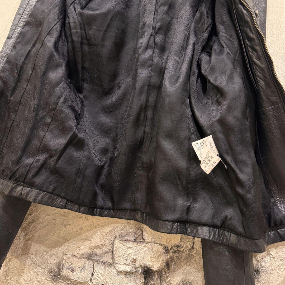 CIVARIZE シヴァーライズ☆ラムレザーシングルライダースジャケット 羊