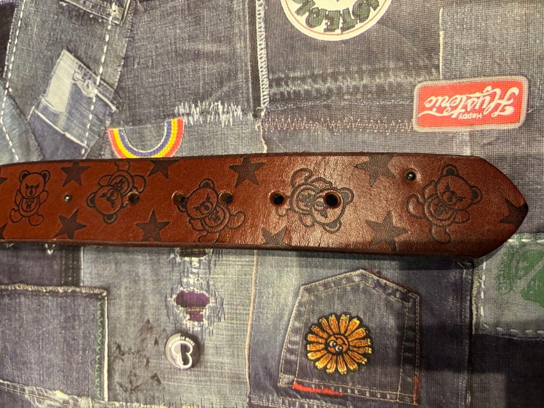 JOEYHYSTERIC OLD STUD HANDMADEレザーベルト ベア