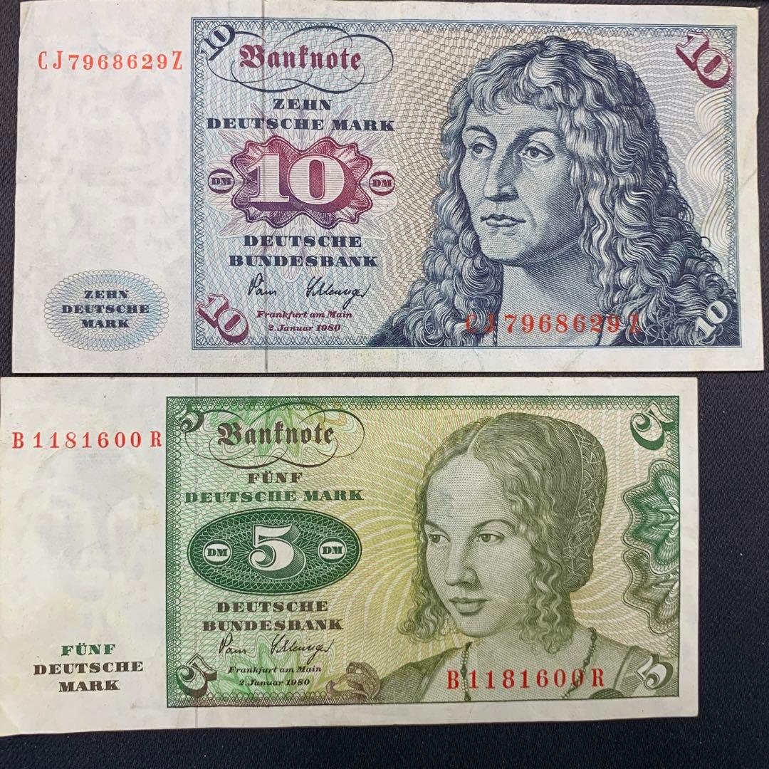 旧ドイツマルク紙幣 4枚 - メルカリ