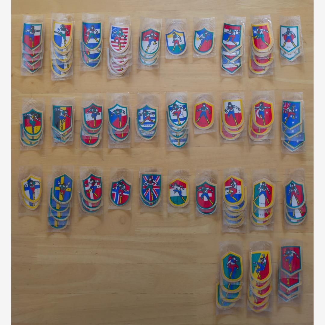 丸美屋 エイトマンシール 国旗タイプ