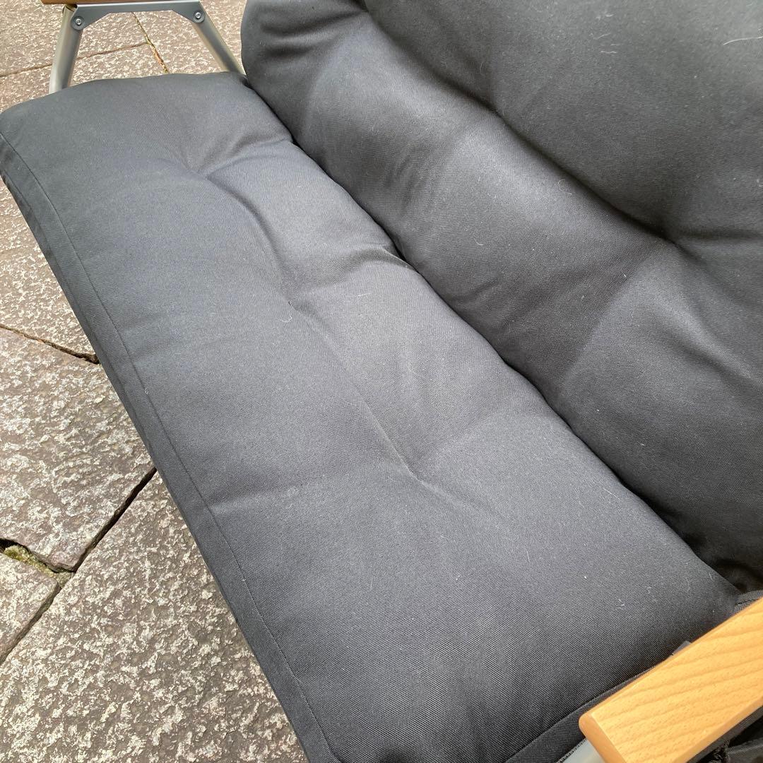 キャプテンスタッグ ベンチ カモ 迷彩 クッション サイドポケット