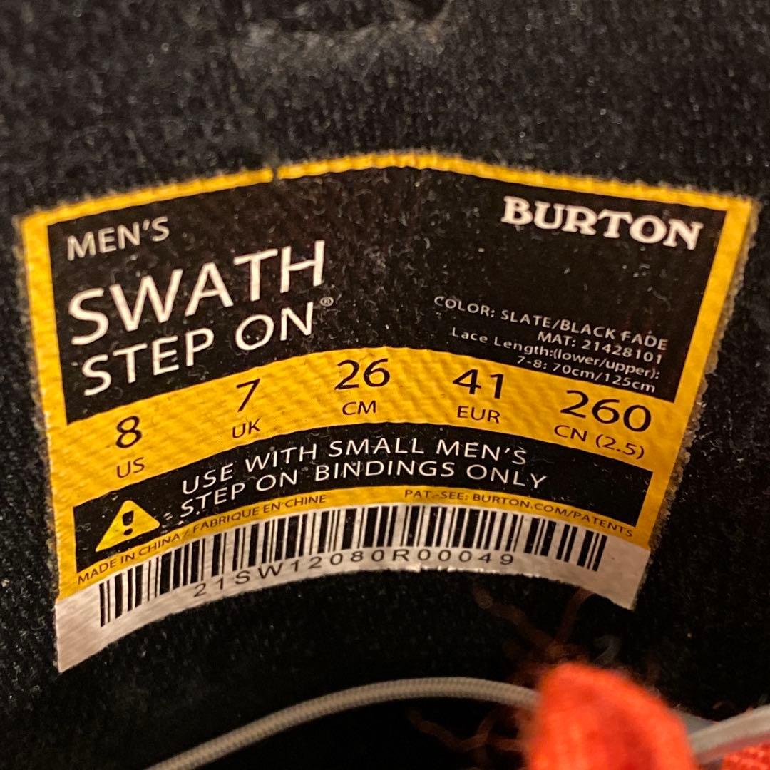 【即日発送】スノボブーツ　BURTON SWATH STEP ON 26.0cm