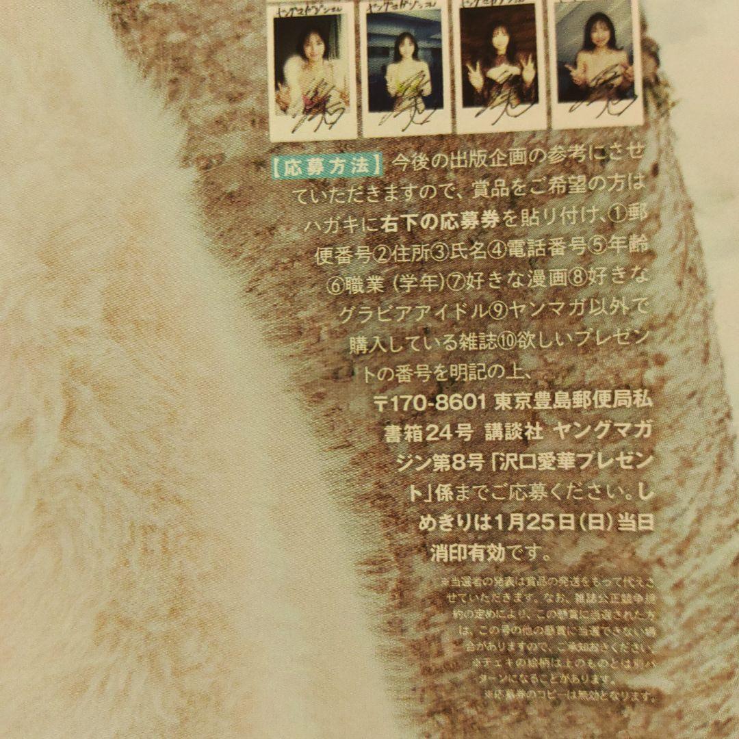 沢口愛華 サインチェキ応募券6枚 週刊ヤングマガジン - メルカリ