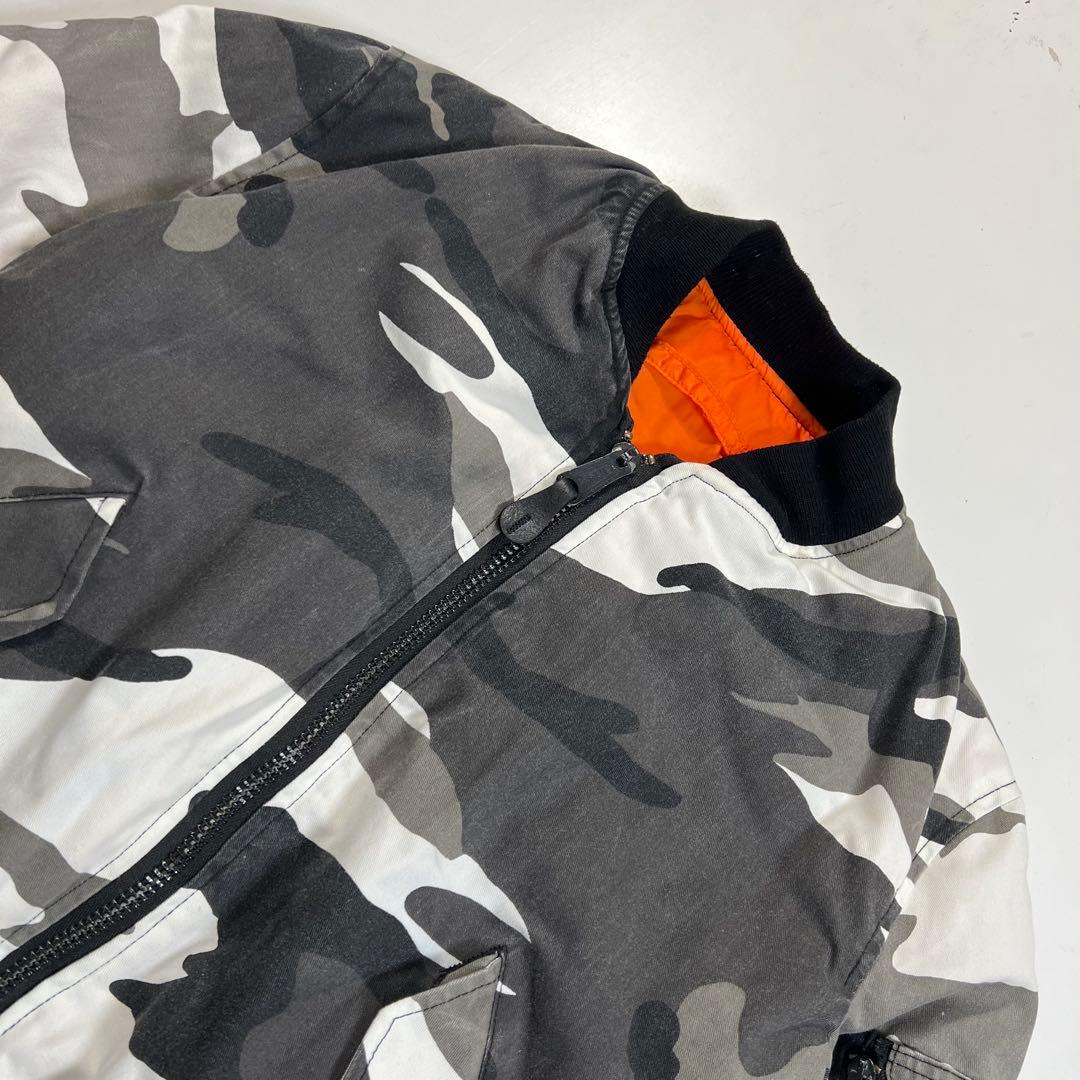 90s USA製 ALPHA アルファ シティカモ MA1 フライトジャケット - メルカリ