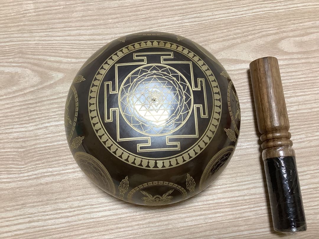 《 チベット密教　新品 》 シンギングボウル　倍音　仏陀　3点セット　83
