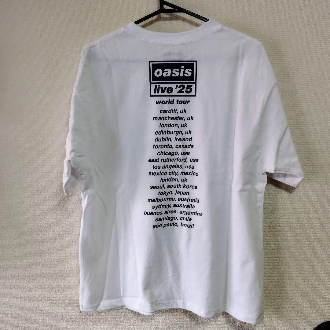 新品　oasis Tシャツ L ホワイト　オアシス　photo　限定ショッパー付