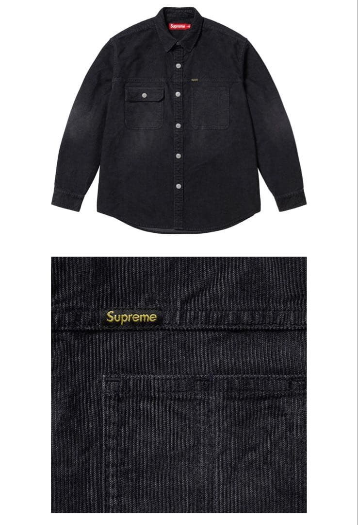 ト*ー様 XL Supreme Washed Corduroy Shirt Supreme Washed Corduroy Shirt (SS21) - $138
