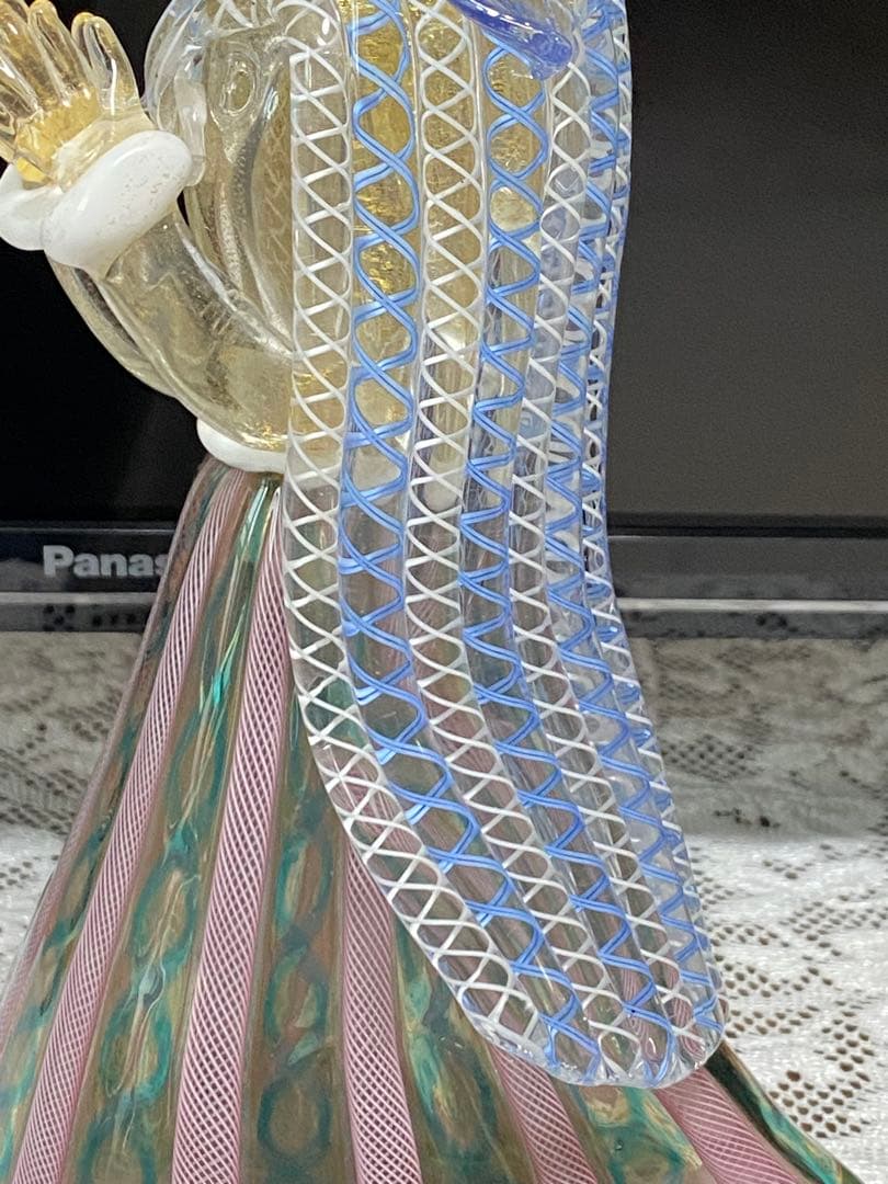 ♦️珍物レア物ムラーノ島 ムラーノグラス マリア像人形 イタリア