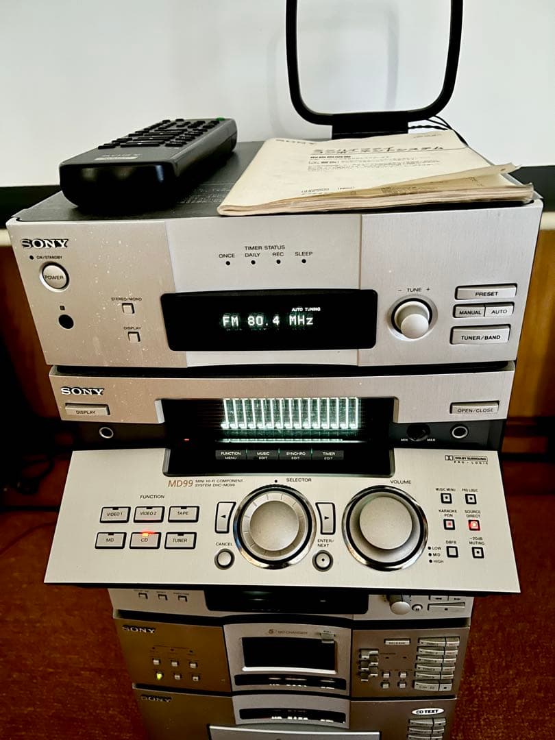 SONY MDピクシー DHC-MD99 オプションのカセットデッキ完備 - メルカリ