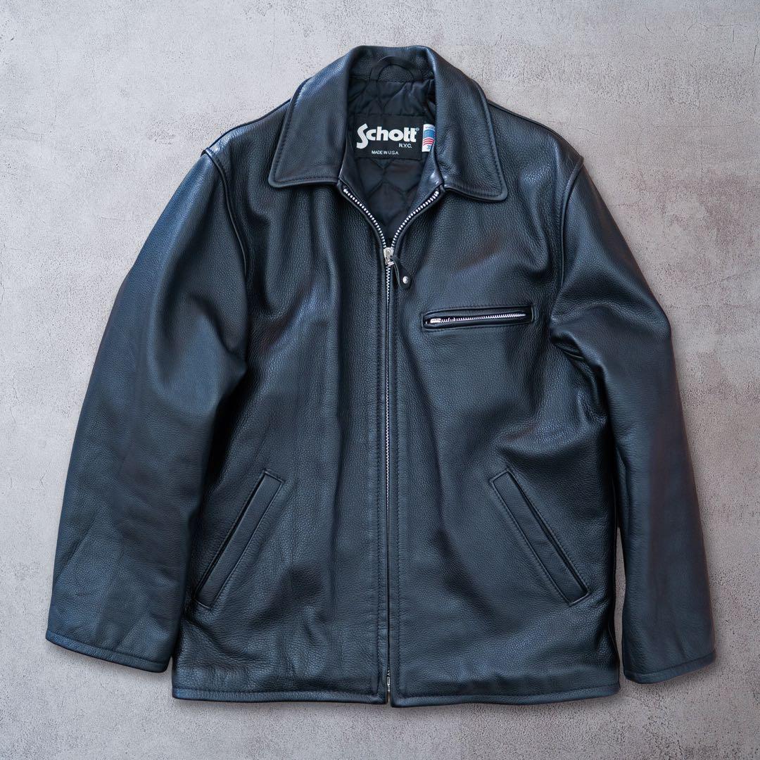 Schott シングルライダースジャケット 黒 楽天市場】【ポイント10倍】Schott ショット 馬革 シングルライダース