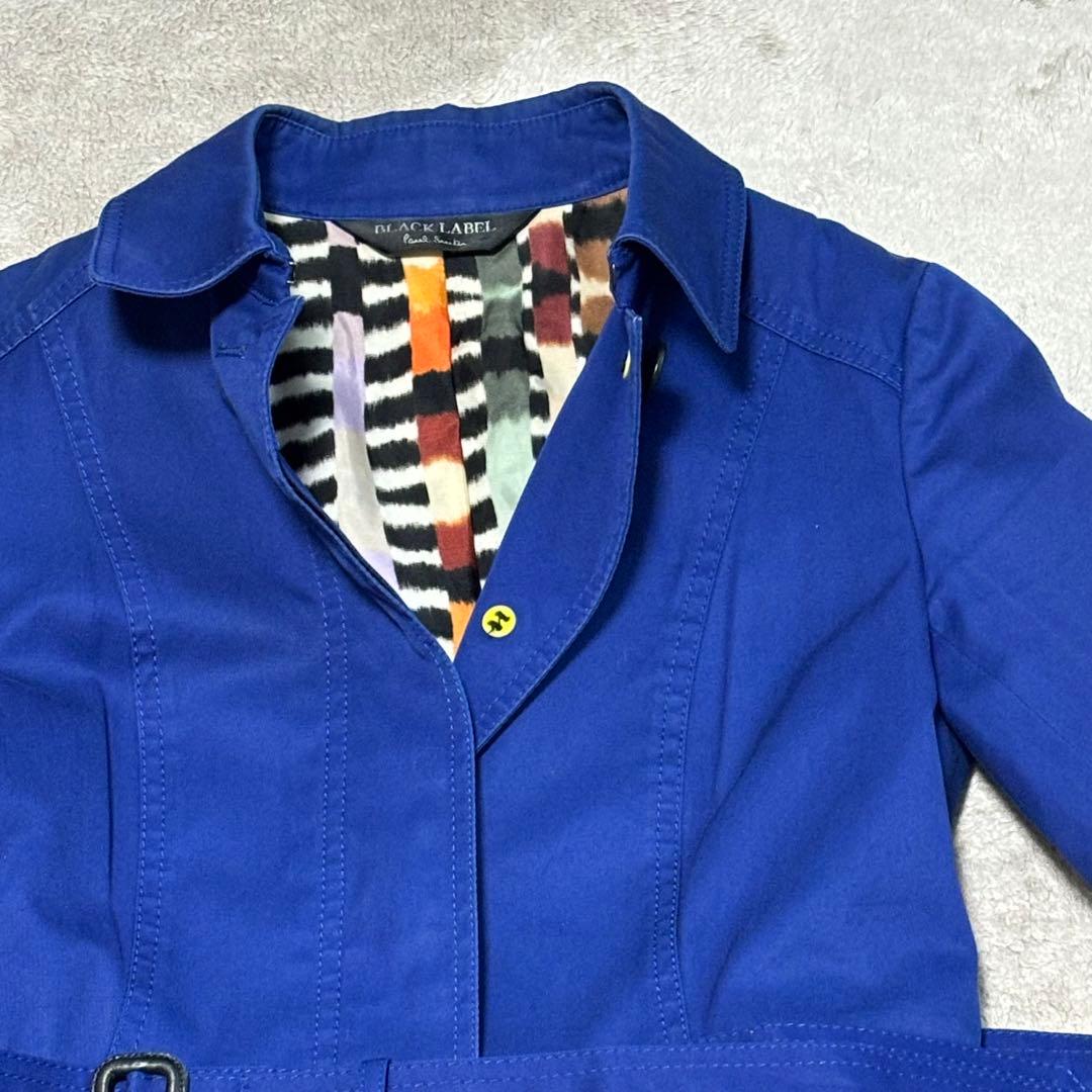 Paul Smith ポールスミス スプリングコート ブルー マルチストライプ
