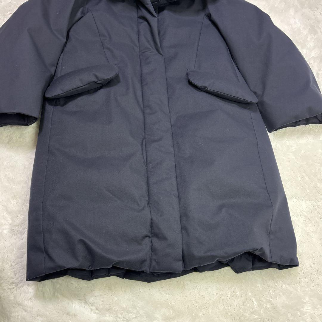 ユニクロ ジルサンダー UNIQLO +J ハイブリッド ダウンコート ネイビー