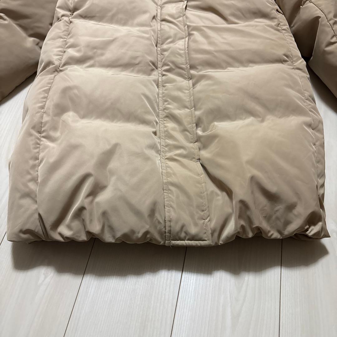 美品】INED イネド ロングダウンコート フェイクファー ベージュ 7号