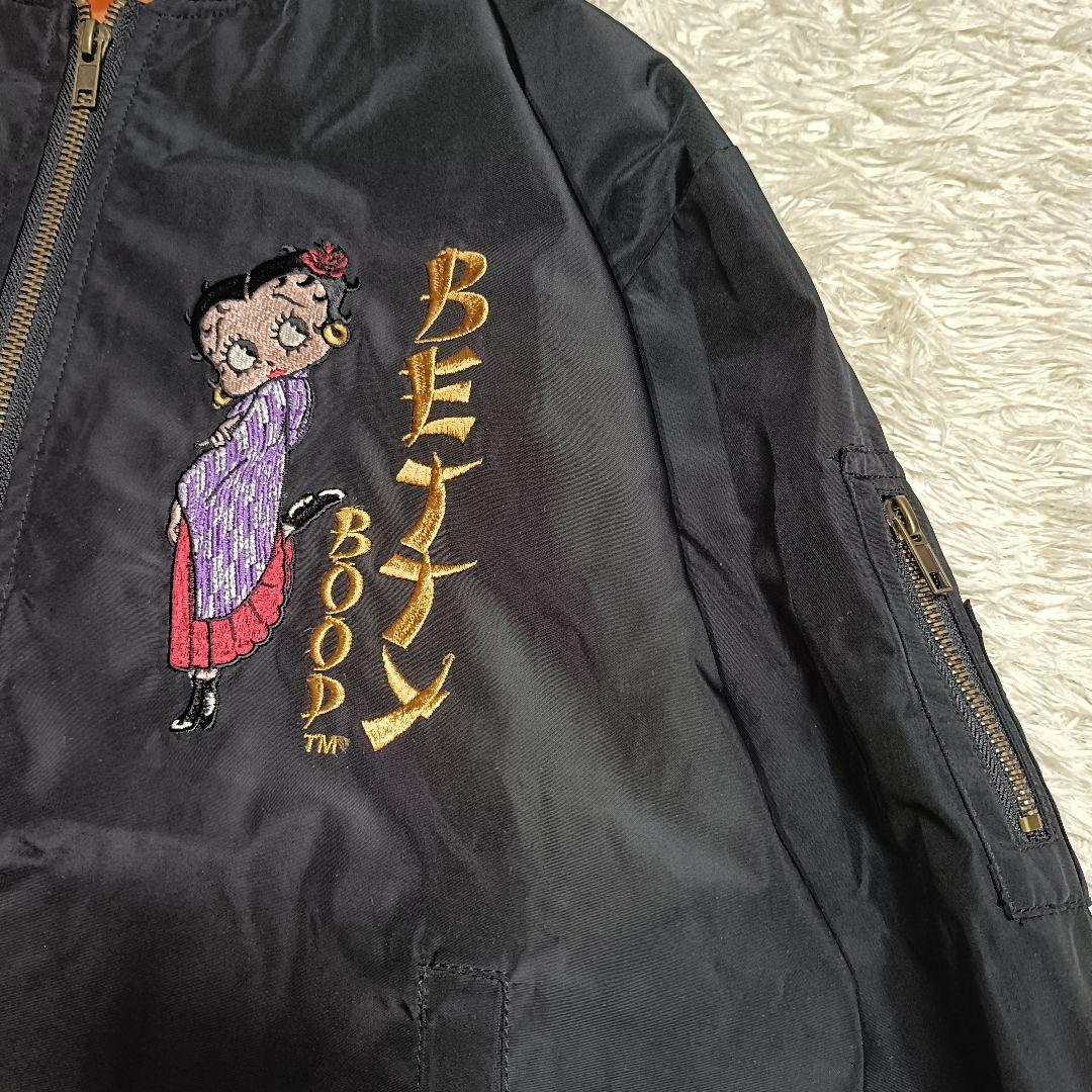 美品】Betty Boop ベティーちゃん スカジャン 刺繍 桜 和柄 L - メルカリ