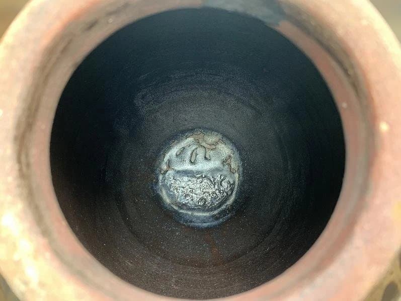 小振りで釉薬の美しい唐津焼の壷 水瓶 古民藝 古民具 甕