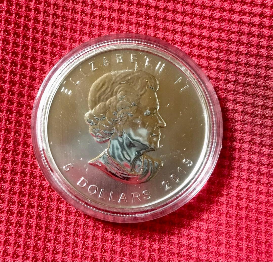 2013年 メイプルリーフ銀貨 25周年 1オンス 純銀 - メルカリ