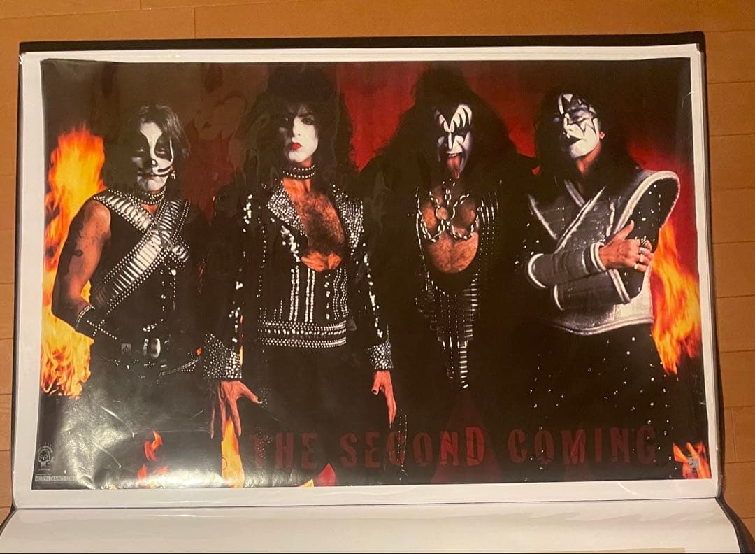 A1ヴィンテージポスター　KISS THE SECOND COMING 1996 KISS Concert Poster Alive Reunion Tour Dallas Nov 10 1996 Off