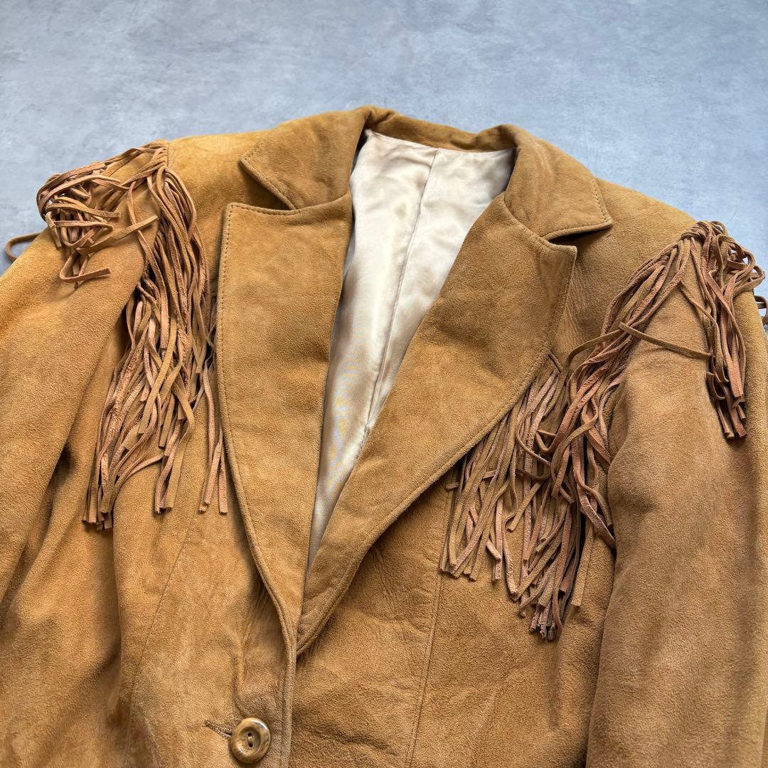 Lady Scully ウエスタンジャケット スエードレザー フリンジ AU00