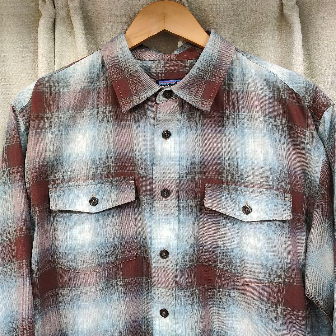 パタゴニア バックショットシャツ オンブレチェック M 53856 レッド系