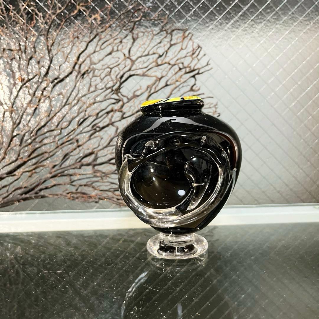 骨董　現代工芸　モダンアート　玉田恭子　雅硝子　花器　花入れ　花瓶　②