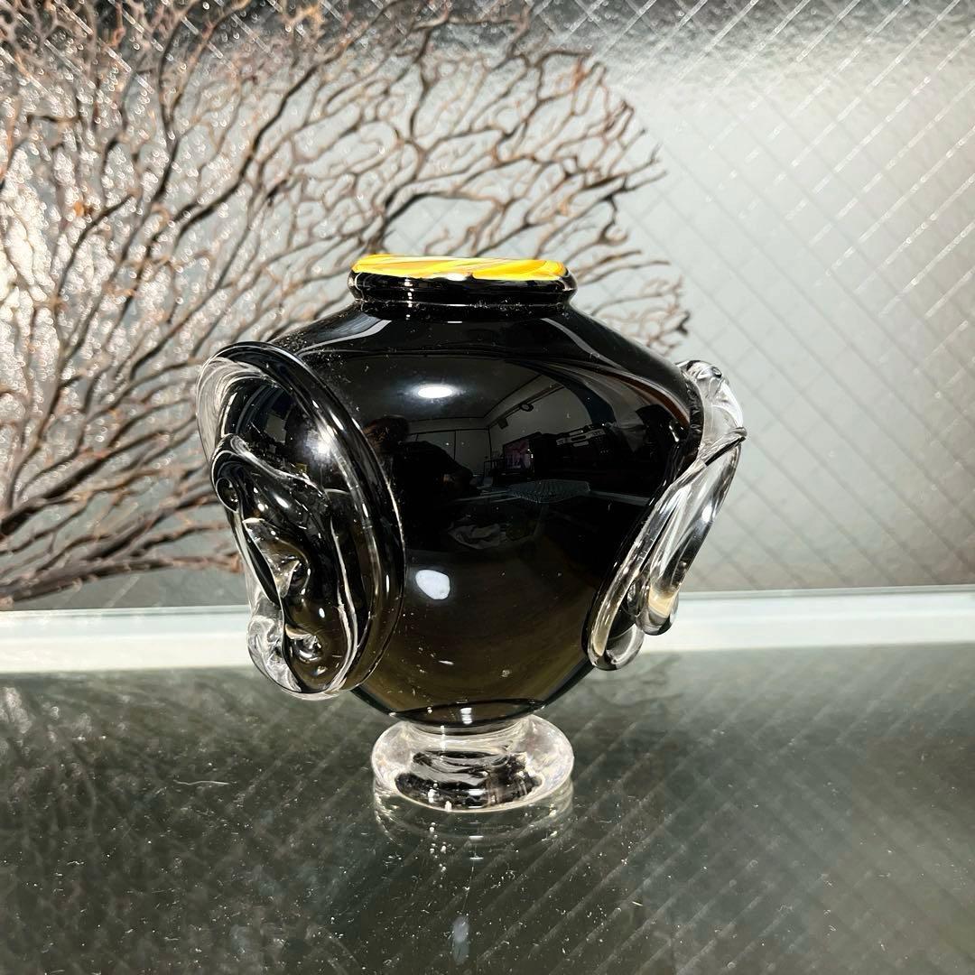 骨董　現代工芸　モダンアート　玉田恭子　雅硝子　花器　花入れ　花瓶　②