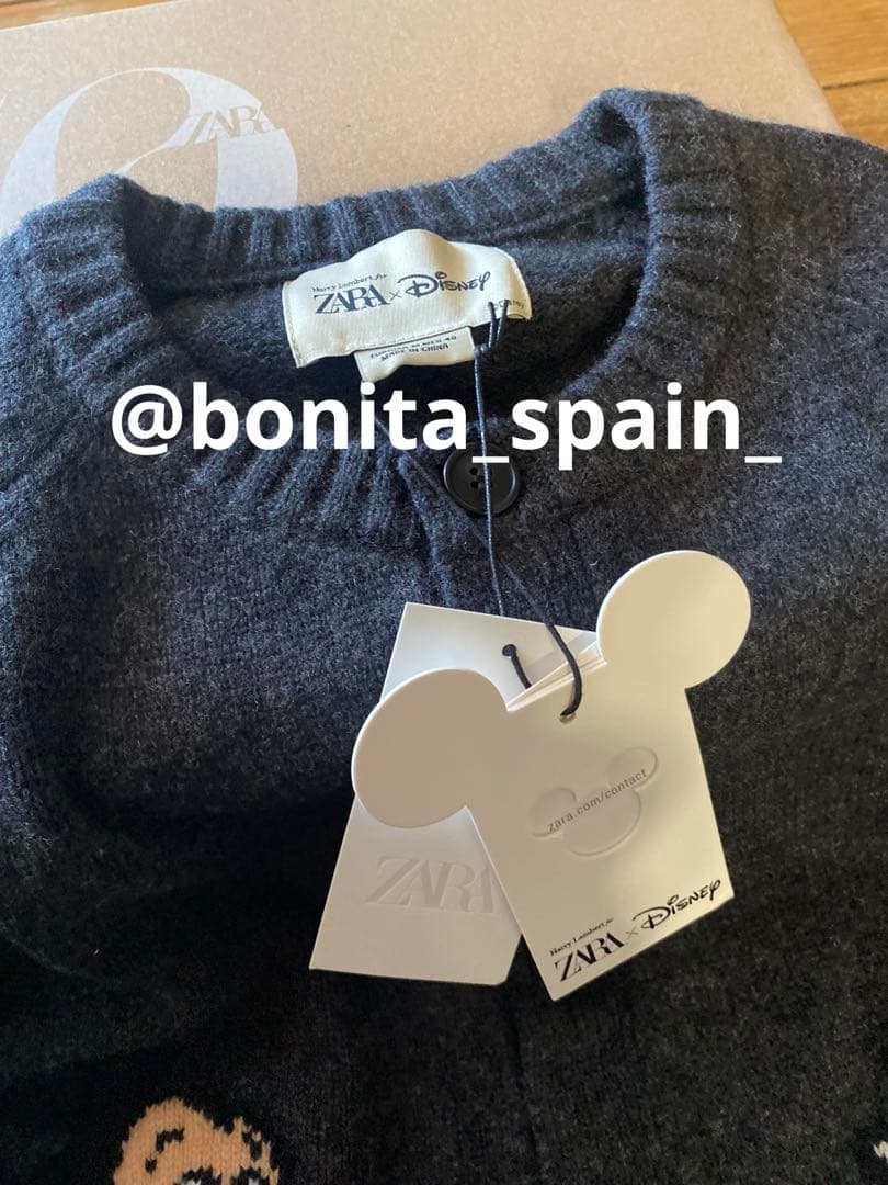 ZARA】ミッキーマウス ウールカーディガン x Disney - メルカリ