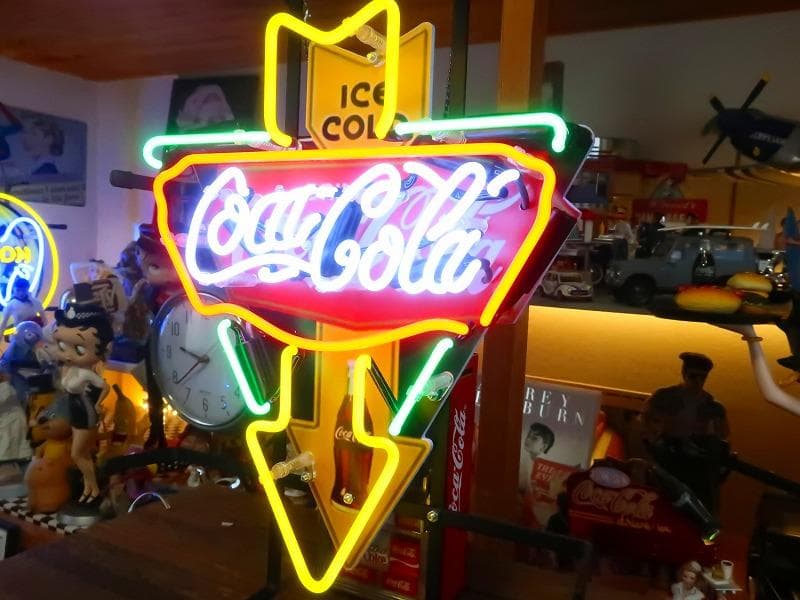 コカコーラ ネオンサイン アロー インテリア ダイナー ガレージ