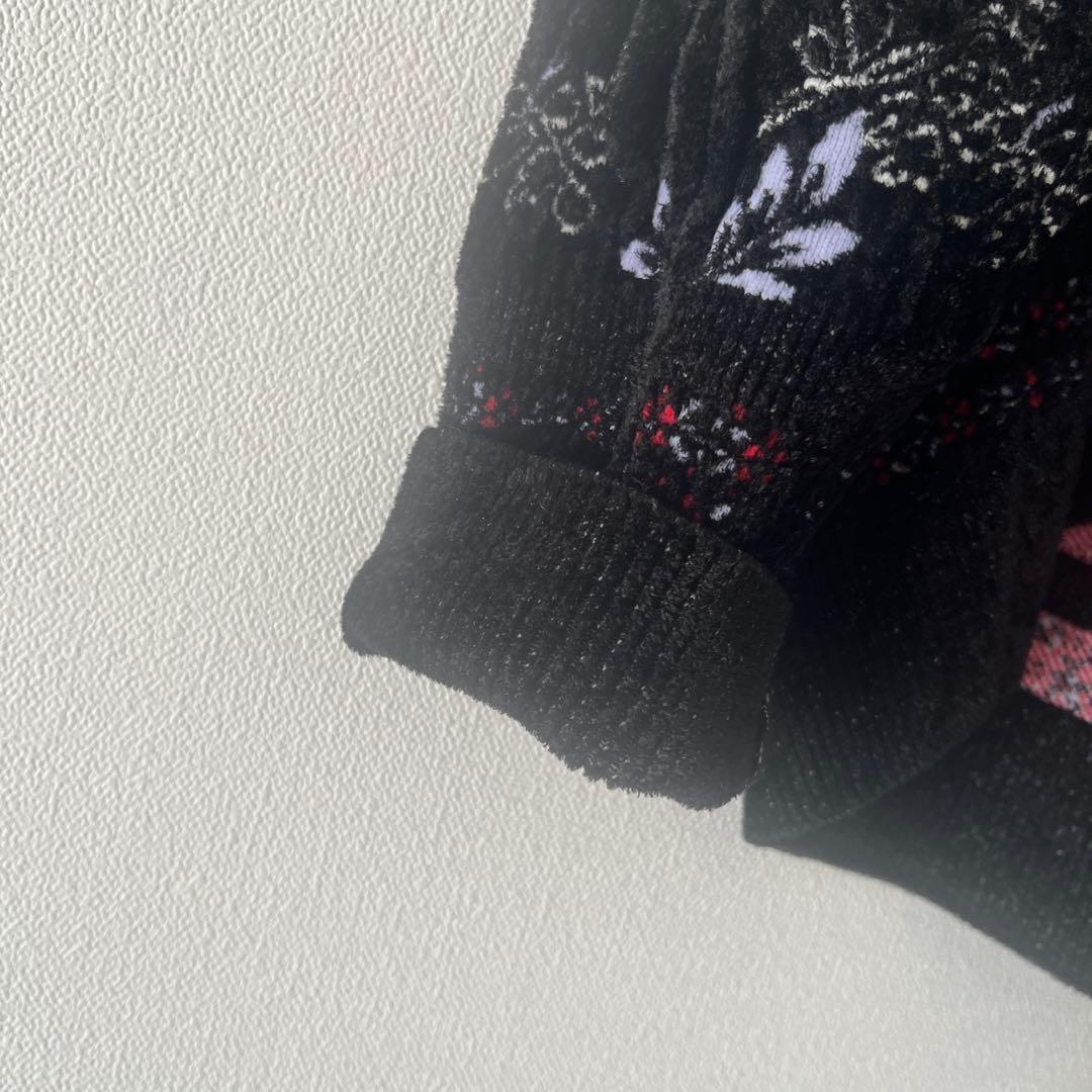 マメクロゴウチ フローラルモチーフニット ブラック 1 mame - メルカリ