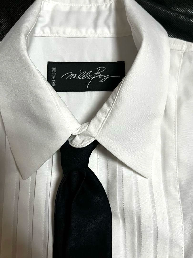 MILK BOY PIN TUCK TIE シャツ