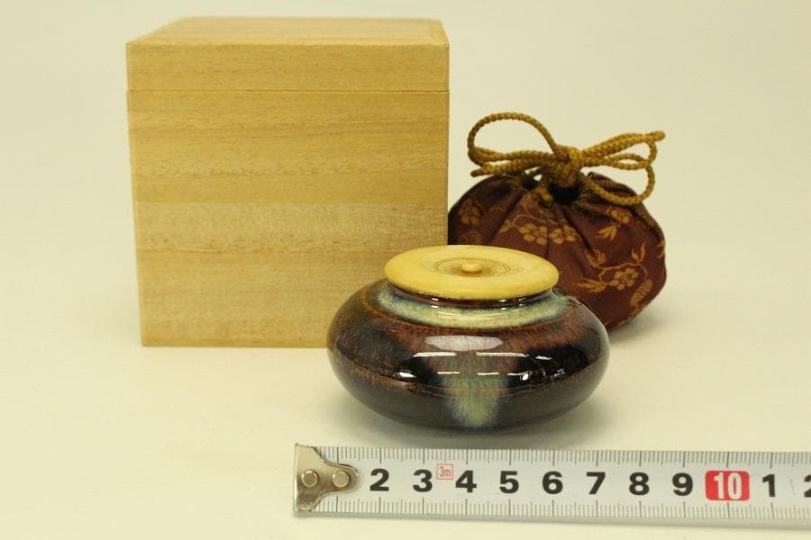 茶道具 時代 茶入 良蓋 古裂仕服(A770) - メルカリ