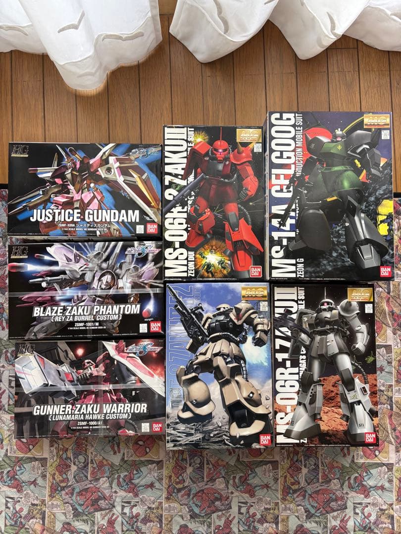 ガンプラセット MG/HGモデル 7体