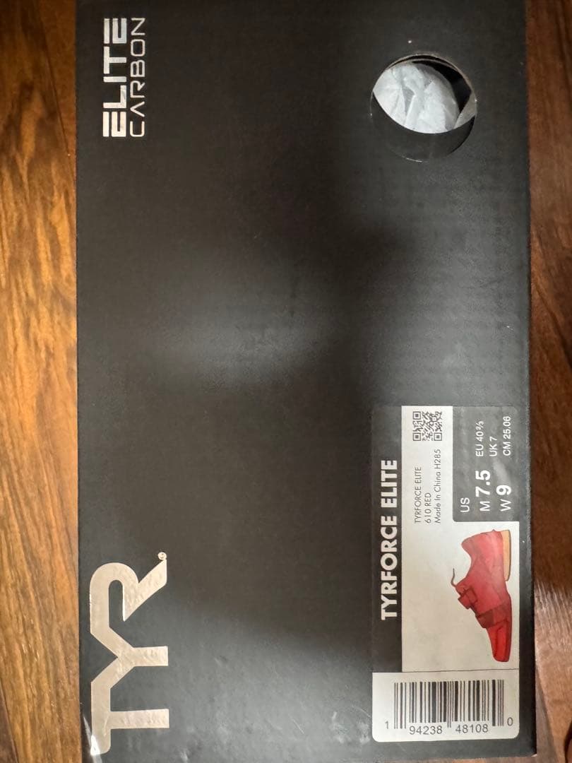 TYR TYRFORCE エリートカーボンリフター レッド サイズ 25.5cm